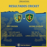 #Cricket Resultados Sábado 6/2